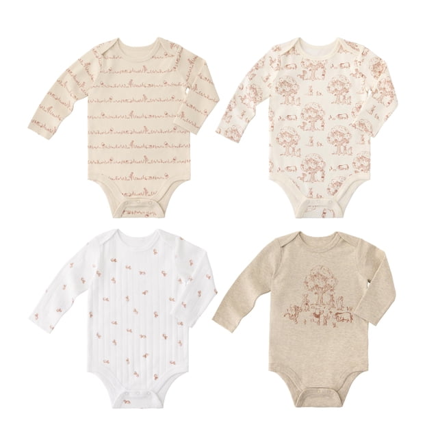 Member's Mark Disney's Winnie the Pooh 4-Pack Bodysuits