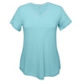 thumbnail image 2 of Tangerine Active V-Neck Tee, 2 of 4