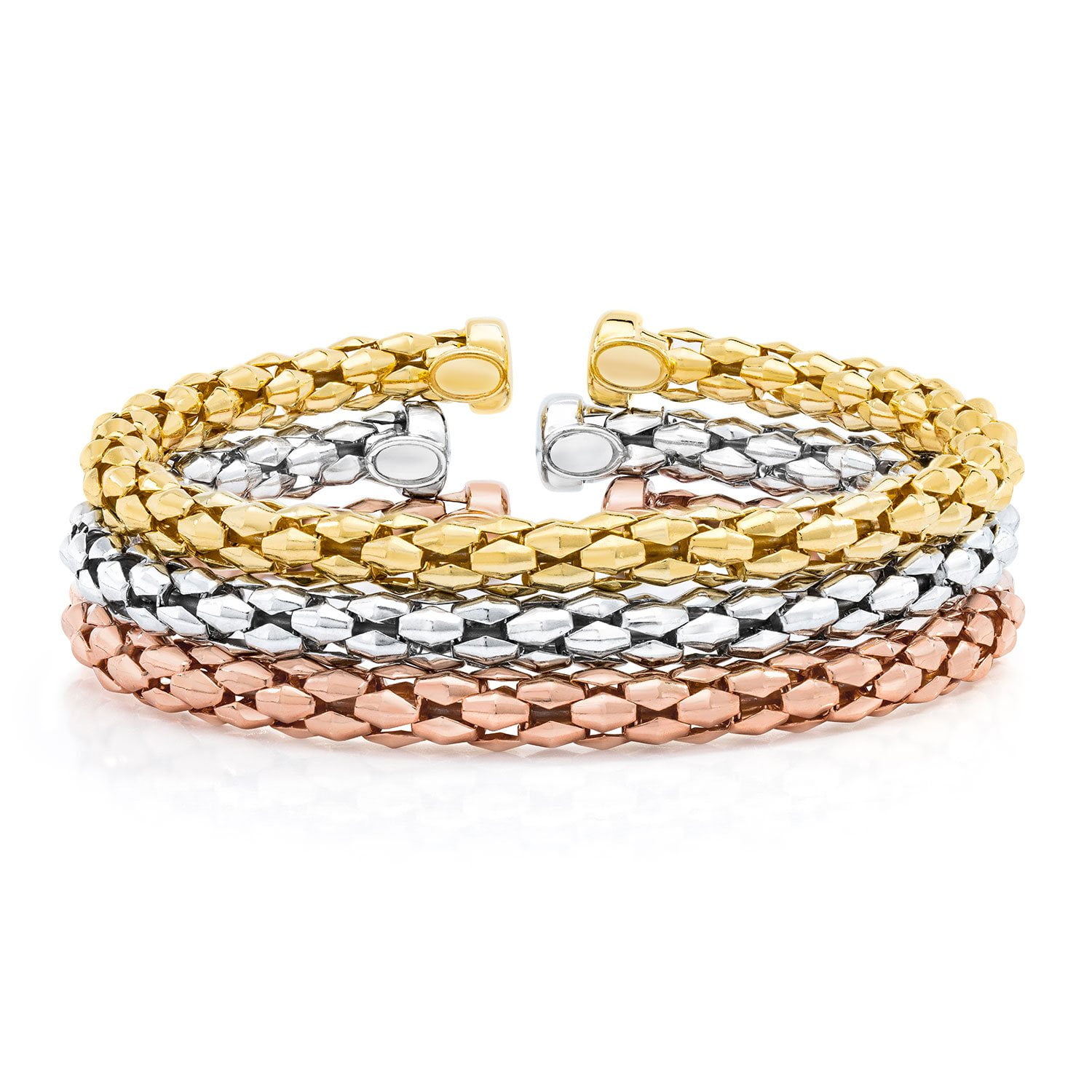 Foiled 18k gold bracelet set of 3 : Kevia | 18k Gold \u0026 Delicate Bracelet Set | Gold