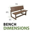 thumbnail image 10 of Lifetime Weather-Resistant Mocha Brown Convertible Bench, 10 of 12