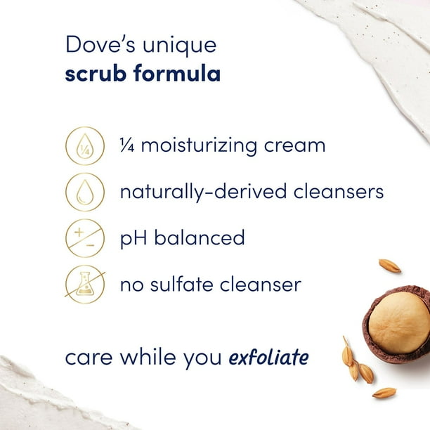 Dove Macadamia+Rice Milk and Brown Sugar+Coco Body Scrub Mixed