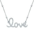thumbnail image 1 of Sterling Silver and Diamond Identity Necklace, 1 of 11