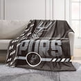 thumbnail image 2 of Logo Brands San Antonio Spurs 60"x70" Super Plush Blanket, 2 of 7