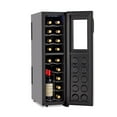 thumbnail image 3 of Wine Enthusiast 18-Bottle Slimline Dual Zone Wine Cooler with Upright Bottle Storage, 3 of 3
