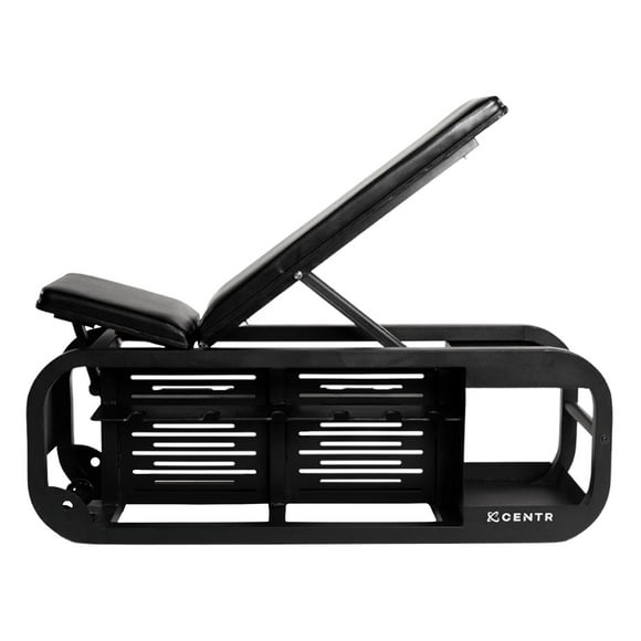 Centr Fusion Workout Bench with Dumbbell Storage and Wheels