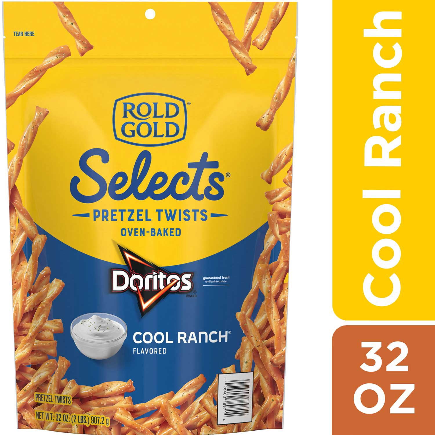 Rold Gold Selects Pretzel Twist Doritos Cool Ranch Flavored, 32 oz