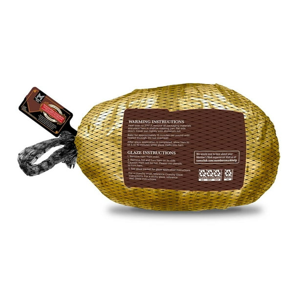 ham様 Member's Mark Boneless Spiral-Sliced Fully-Cooked Double-Glazed