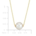 thumbnail image 4 of Freshwater Cultured 8-8.5mm Pearl Solitaire Pendant Necklace in 14K Gold, 4 of 4