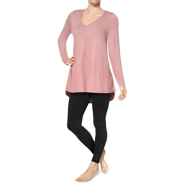 Hue Women's Long Sleeve Tunic T-Shirt