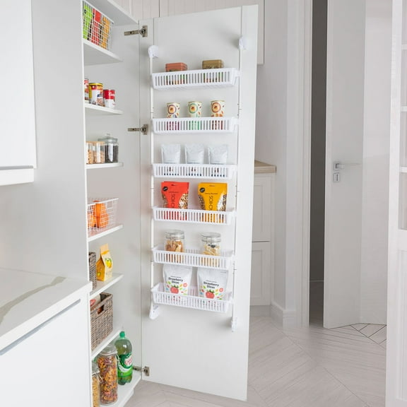 Smart Design 6-Tier Pantry Organizer with 6 Full Baskets, Choose Color