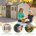 thumbnail image 3 of Lifetime 15' x 8' Outdoor Storage Shed, 3 of 12