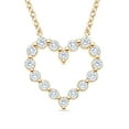thumbnail image 1 of 0.23 CT. T.W. Round Cut Heart Shaped Diamond Pendant Necklace in 14K Gold, 1 of 6