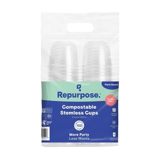 Repurpose Compostable Stemless Cups, 12 oz., 100 ct.