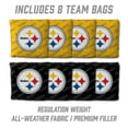 thumbnail image 4 of YouTheFan Pittsburgh Steelers 2'x4' Cornhole Board Set, 4 of 6