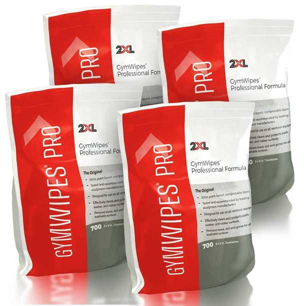 2XL Professional Gym Wipes, Unscented (700 wipes/pk., 4 pk