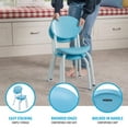 thumbnail image 5 of Lifetime 24-Inch Square Kid's Table and Chairs Set, Blue, 5 of 10