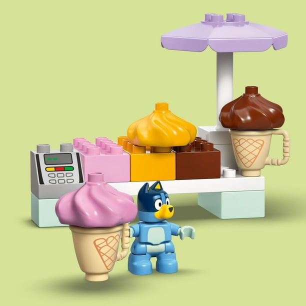 LEGO DUPLO Bluey Ice Cream Trip with Bluey Building Set, 22 pc
