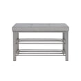 thumbnail image 4 of neatfreak Fabric Upholstered Shoe Storage Bench, 4 of 8