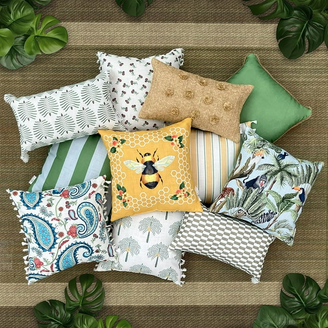 STUDIOCHIC Home Reversible Summer Retreat Decorative Pillows