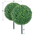 thumbnail image 6 of Faux 15" Round Boxwood Balls, 2pk, 6 of 6