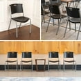 thumbnail image 12 of Lifetime Plastic Stacking Chair /Black & Silver - Commercial, 12 of 13