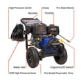 thumbnail image 6 of Westinghouse 4400 PSI 4.2 GPM 420cc Gas Powered Triplex Pump Cold Water Pressure Washer with 5-Quick Connect Nozzles, 6 of 9
