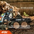thumbnail image 12 of SENIX 20" 4QL® 49cc 4-Cycle 18" Gas Chainsaw, 12 of 13