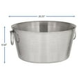 thumbnail image 5 of SKI 30 Quart Hammered Double Walled Stainless Steel Beverage Tub, 5 of 9