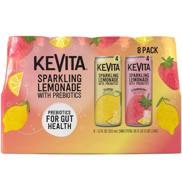 KeVita Sparkling Lemonade Refreshers, 12 fl. oz., 8 pk. - Samsclub.com
