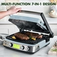 thumbnail image 4 of GreenPan Elite 7-in-1 Multi-Function Contact Grill & Griddle, Ceramic Nonstick, Grill & Waffle Plates (Choose Color), 4 of 9
