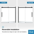 thumbnail image 4 of OVE Decors Bel 70-3/16 - 72-3/16"W x 78-3/4"H Frameless Soft-Close Sliding Shower Door with Clear Glass, 4 of 12