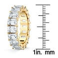 thumbnail image 4 of Lab Created White Sapphire Eternity Band in 14K Gold, 4 of 8