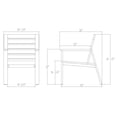 thumbnail image 7 of Member's Mark Lisbon Teak Deep Dining Set with Sunbrella Fabric, 7pc, 7 of 8