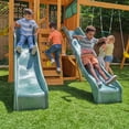 thumbnail image 3 of KidKraft Overland Heights Wooden Swing Set with Monkey Bars, 3 of 12
