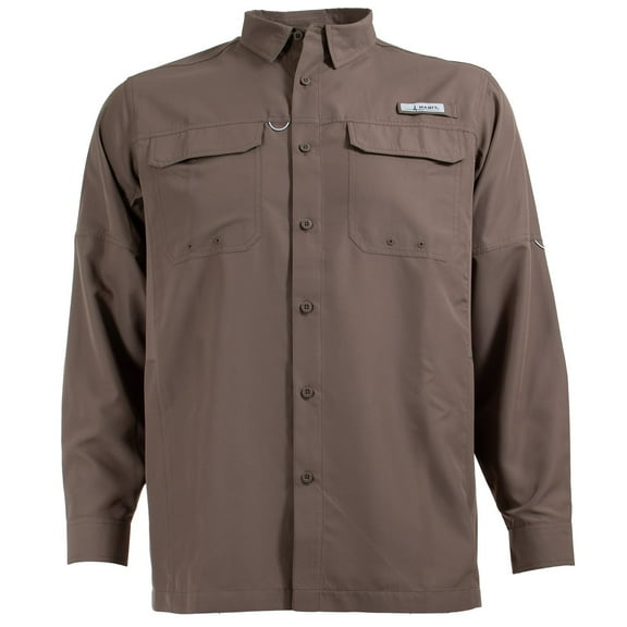 Habit Men's UPF 40+ UV Protection Long-Sleeve Fishing Shirt