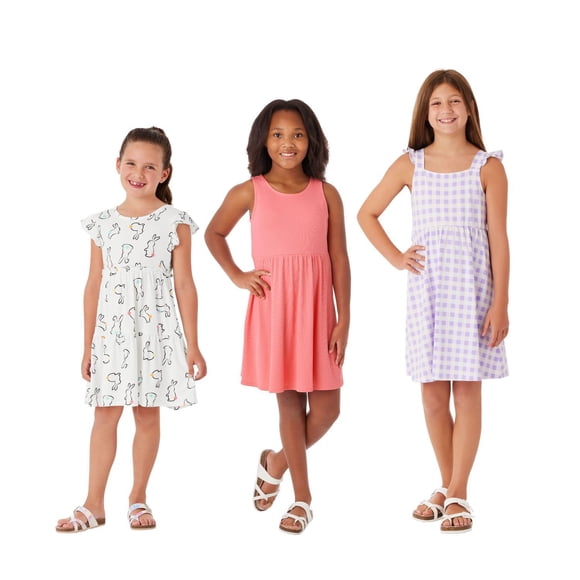 Member's Mark Girls 3-Pack Knit Dresses