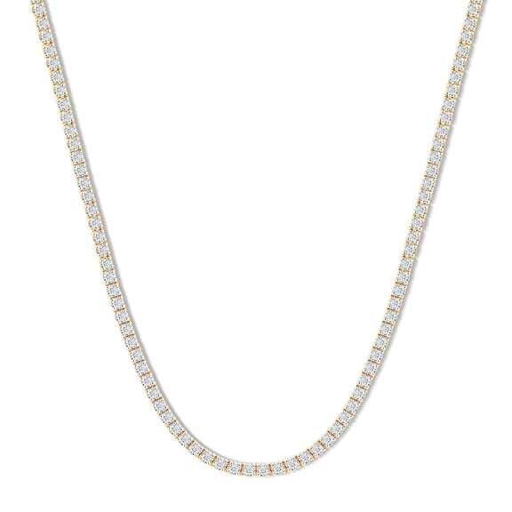 Lab Created Diamond Tennis Necklace in 14K Gold, 5.00 C.T.T.W.