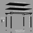 thumbnail image 13 of Range Steel Pergola with Trellis Roof & PowerPort, 13 of 13