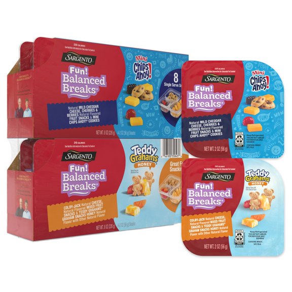 Sargento Fun! Balanced Breaks Variety Snack Kit, 2 oz., 8 ct.