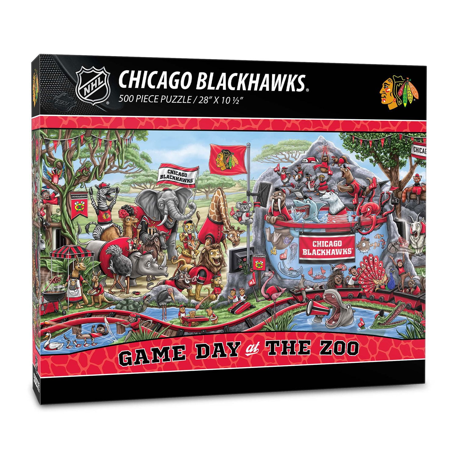 YouTheFan NHL Game Day At The Zoo 500pc Puzzle, Assorted Teams