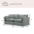 thumbnail image 3 of Member's Mark Fabric Transitional Sofa, Assorted Colors, 3 of 15