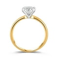 thumbnail image 3 of Lab Created Oval Cut Diamond Solitaire Ring in 18K Gold, 3 of 7