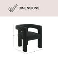 thumbnail image 4 of Mila Boucle Fabric Dining Chair, Assorted Colors, 4 of 10