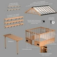 thumbnail image 15 of Backyard Discovery 13' x 11' Traditional Cedar Greenhouse - DIY, 15 of 16