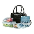 thumbnail image 1 of Veronica Jamison Hampton Faux Leather Lunch Tote by Arctic Zone, Lunch Bag with Food Storage & Ice Pack, 1 of 13