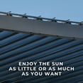 thumbnail image 3 of Backyard Discovery Evanston Steel Wall-Mounted Louvered Pergola with Adjustable Roof, Choose Size, 3 of 10