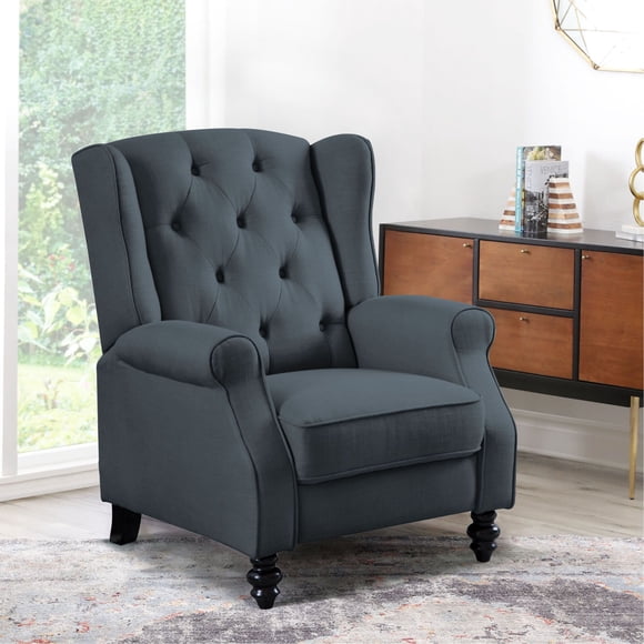 Sydney Fabric Pushback Recliner, Assorted Colors