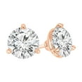 thumbnail image 1 of Round Cut Diamond Martini Set Stud Earrings in 14K Gold, 1 of 3