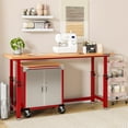 thumbnail image 11 of Seville Classics UltraHD 2 Door Rolling Cabinet, 28" W x 18” D x 34.5" H, 11 of 12