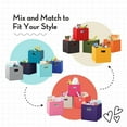 thumbnail image 4 of RiverRidge Folding Bins Cube Storage Cubbies, Set of 6 Playroom Organizers, 4 of 6